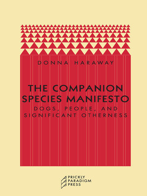 cover image of The Companion Species Manifesto